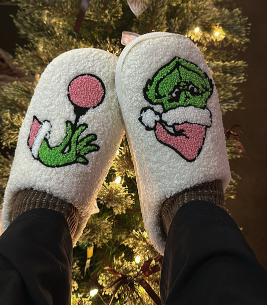 Grinch Pinkmas Slippers