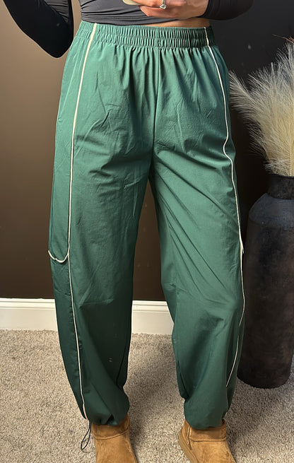 Windy Track Pants - Forest Green