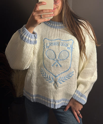 Sports Club Sweater - Baby Blue