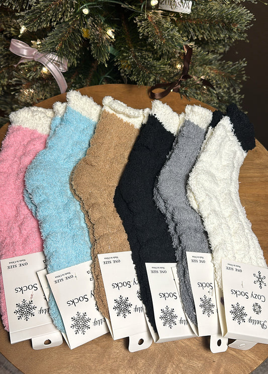 Cozy Cabin Socks- Two Tone