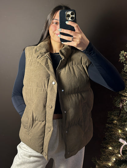 Biscotti Corduroy Puffer Vest