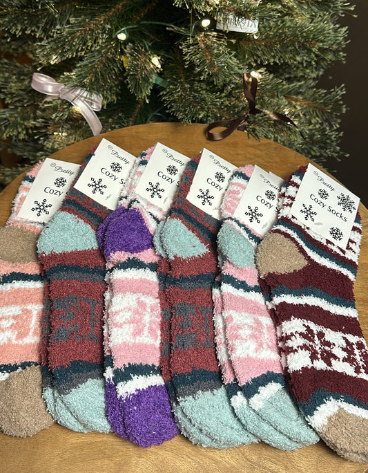 Cozy Cabin Socks - Pattern