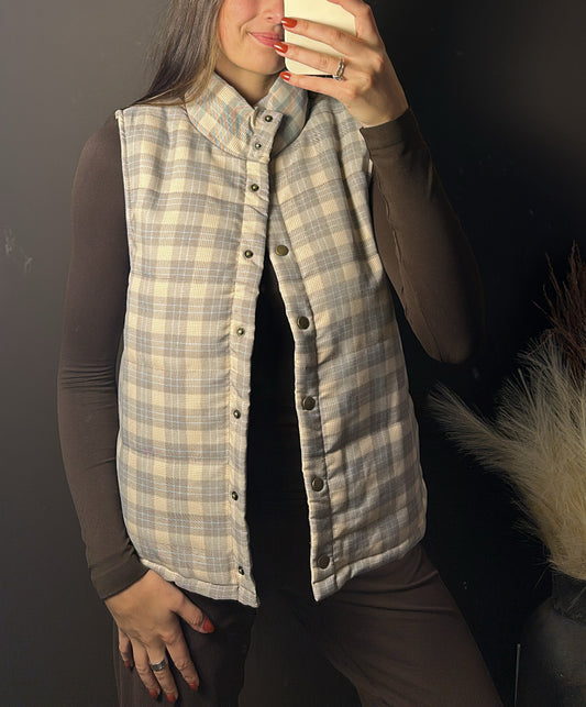 Ash Plaid Vest