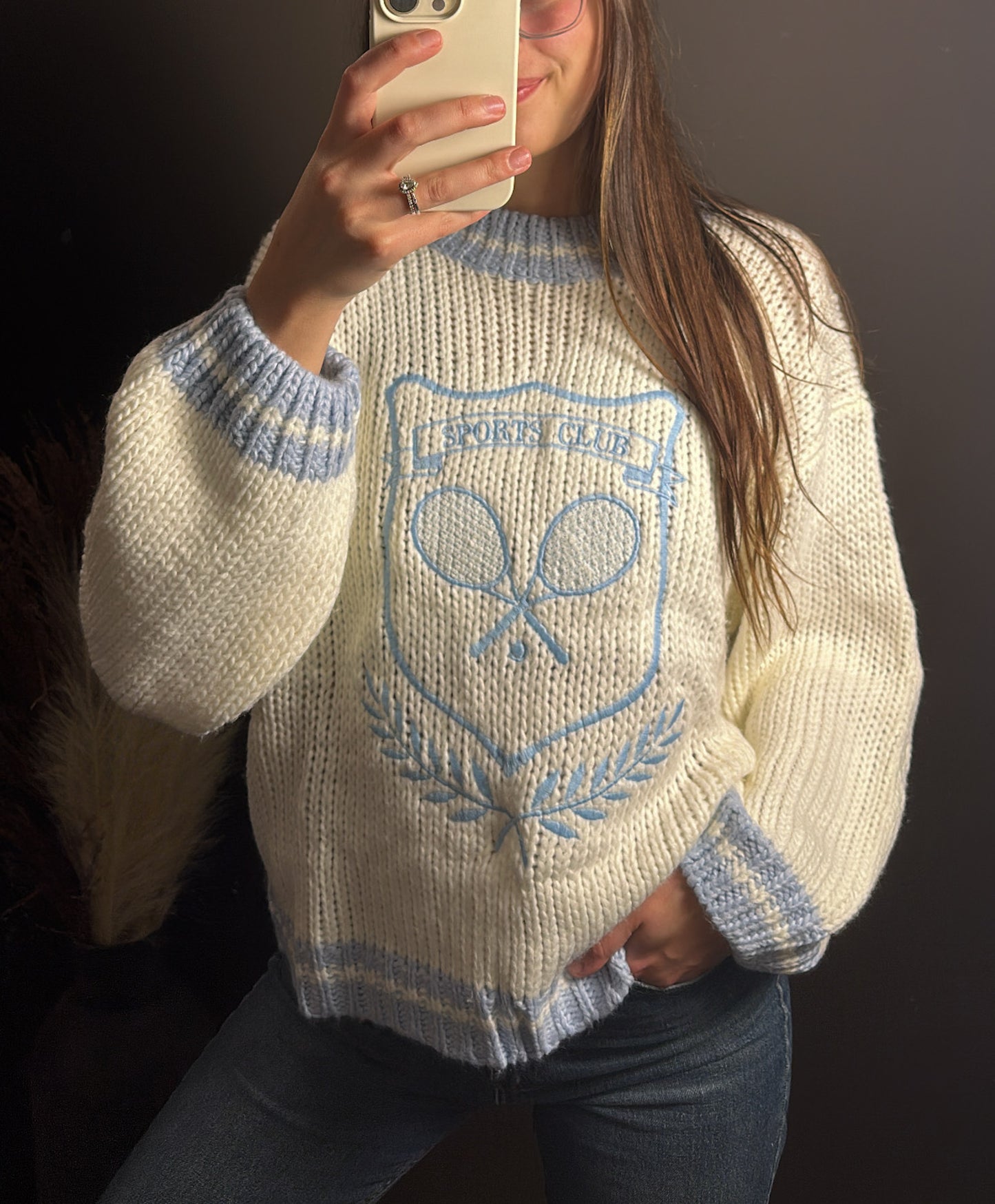 Sports Club Sweater - Baby Blue