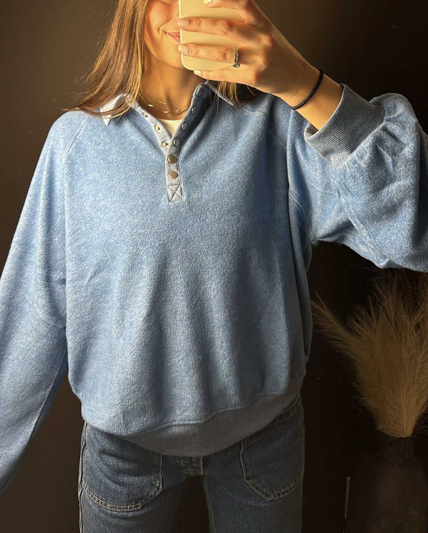 Gianna Button Pullover