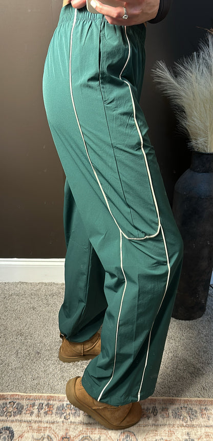 Windy Track Pants - Forest Green