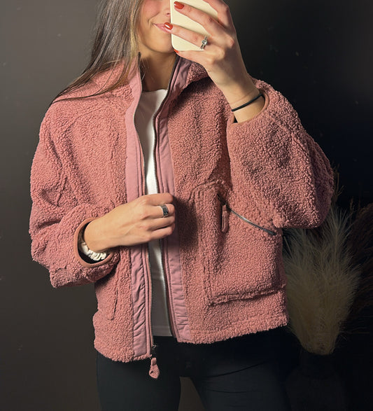 Apple Cider Sherpa Jacket