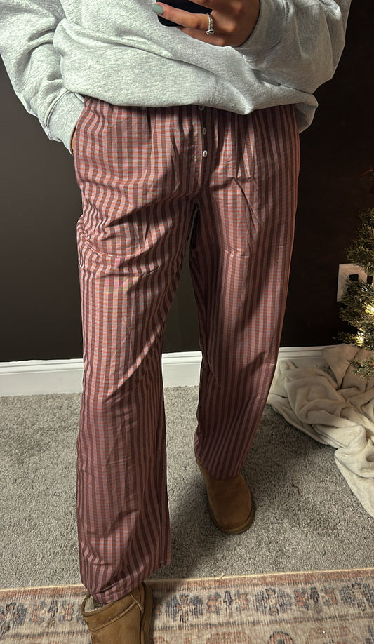 Holly Jolly Rancher Boxer Pants - Cherry