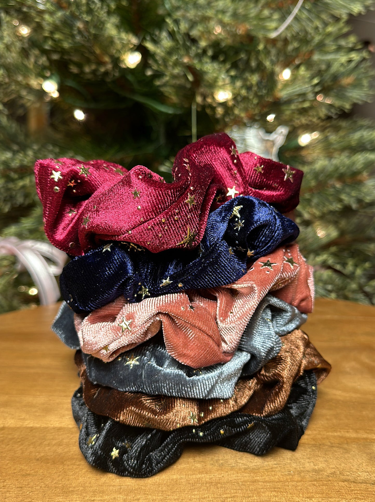 Shooting Star Velvet Scrunchies