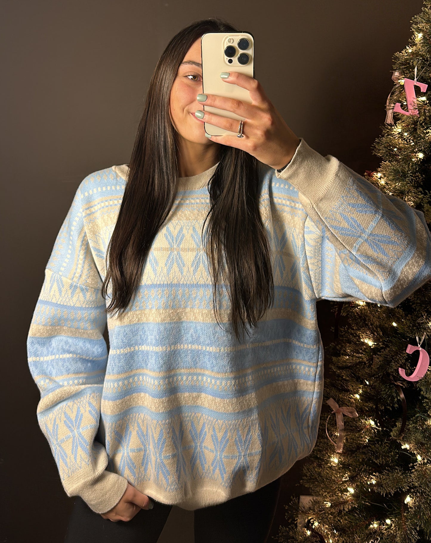 Snowy Ski Sweater