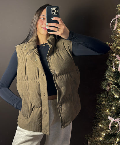 Biscotti Corduroy Puffer Vest