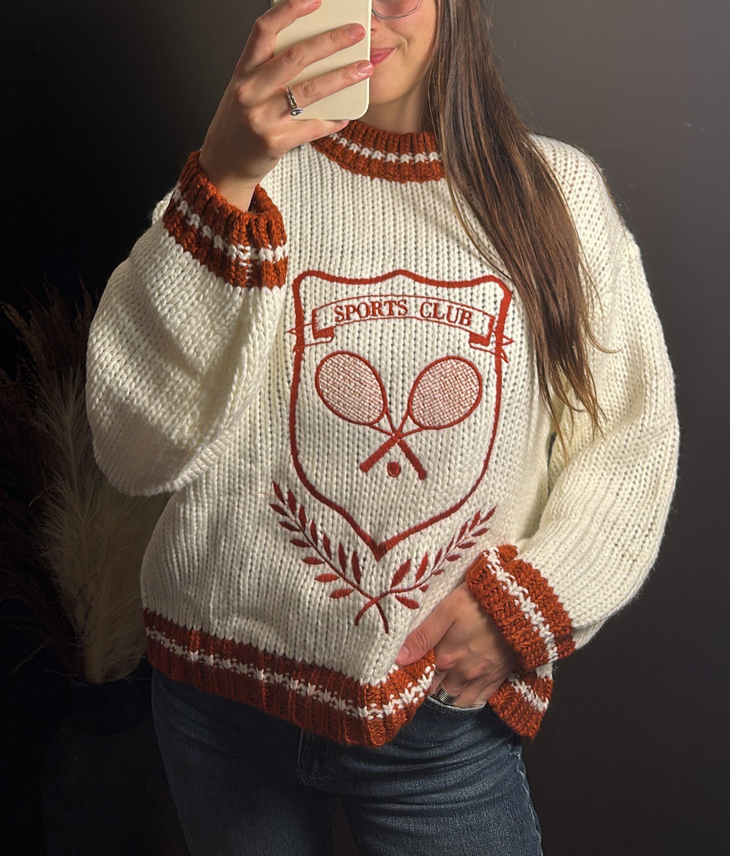 Sports Club Sweater - Crimson