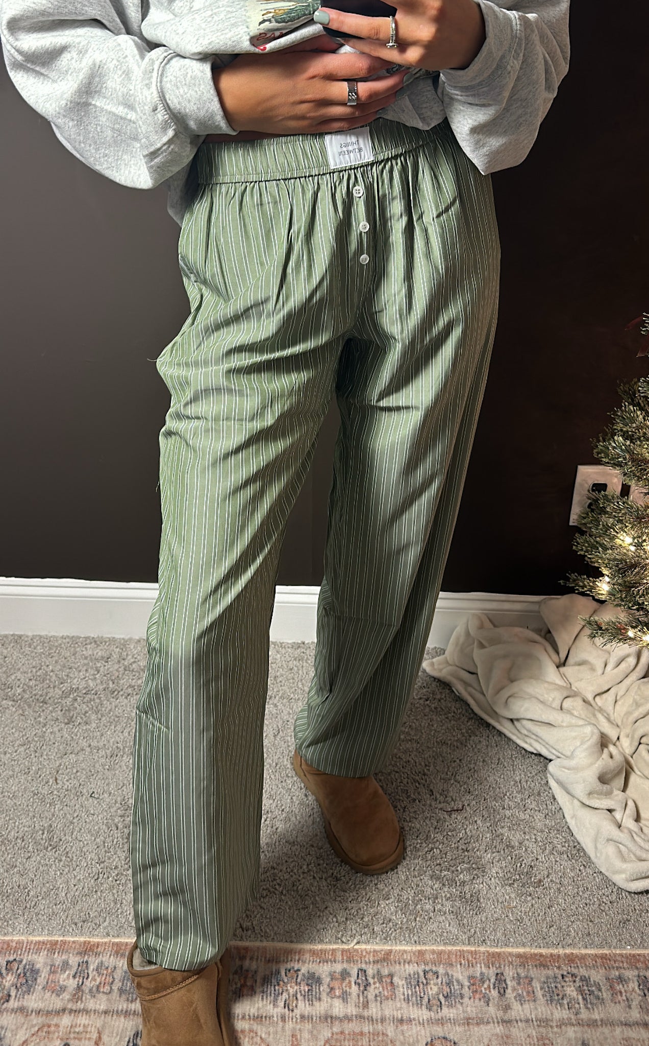 Holly Jolly Rancher Boxer Pants - Green Apple