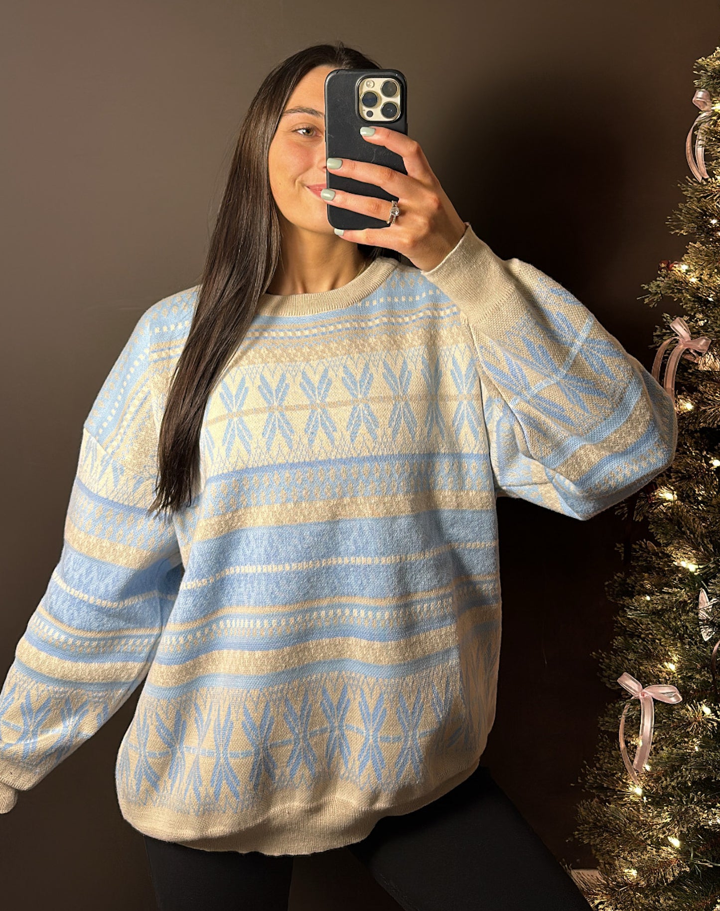 Snowy Ski Sweater