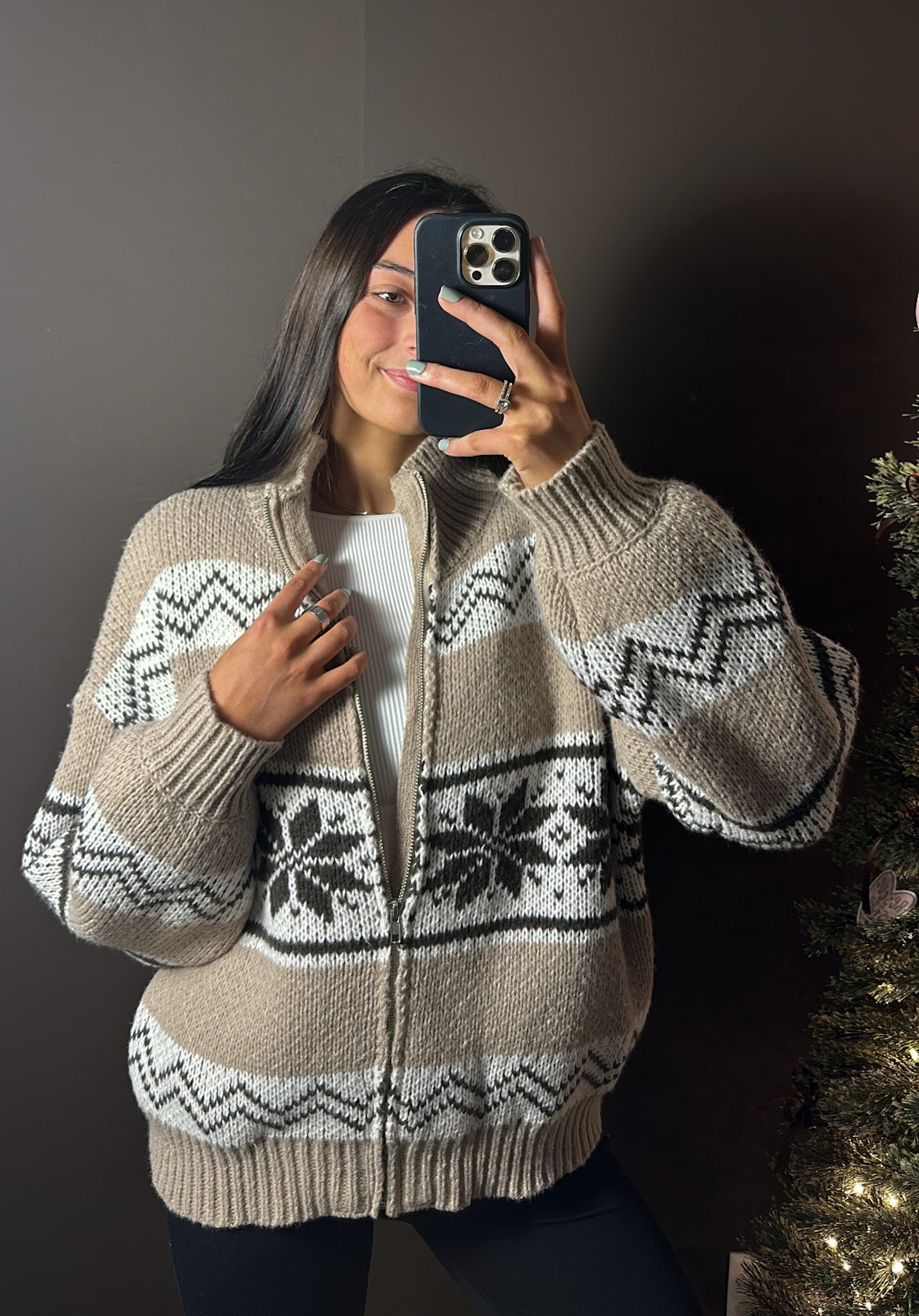 Ski Lodge Sweater Jacket