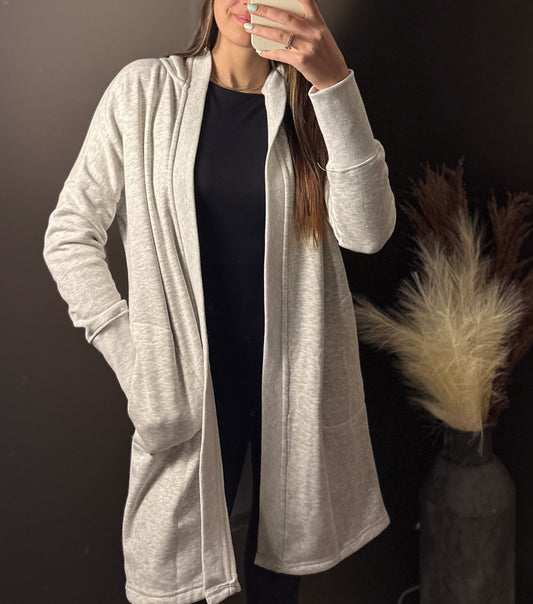 Sporty Fleece Cardigan